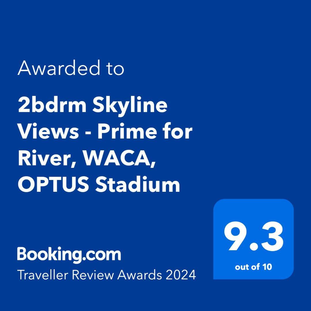 2Bdrm Skyline Views - Prime For River, Waca, Optus Stadium Perth Kültér fotó